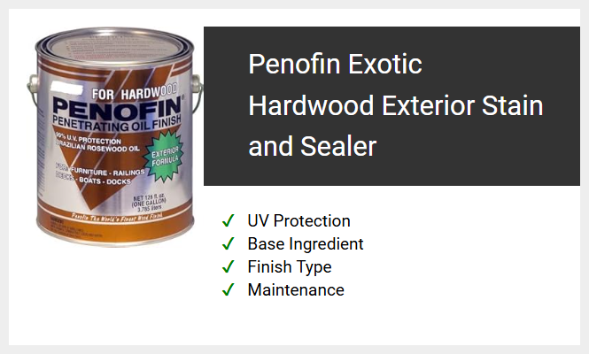 Penofin Exotic Hardwood Exterior Stain and Sealer