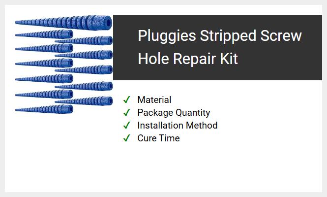Pluggies Stripped Screw Hole Repair Kit