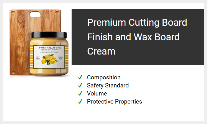 Premium Cutting Board Finish and Wax Board Cream