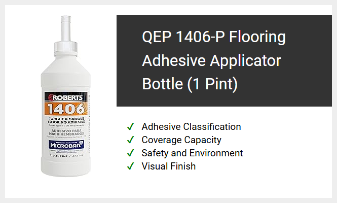 QEP 1406-P Flooring Adhesive Applicator Bottle (1 Pint)