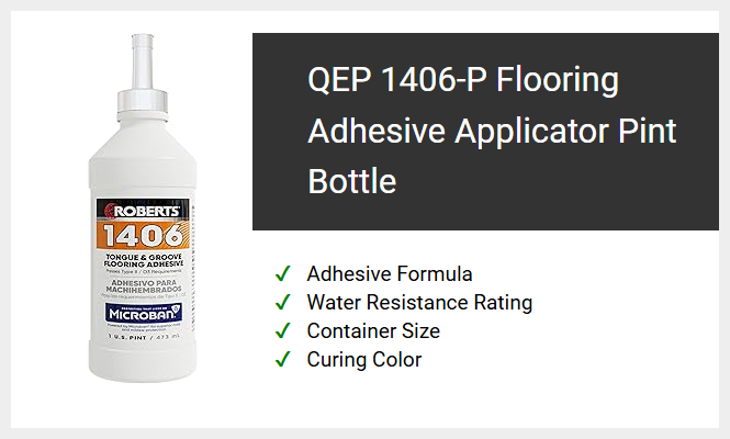 QEP 1406-P Flooring Adhesive Applicator Pint Bottle