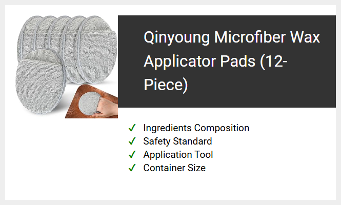 Qinyoung Microfiber Wax Applicator Pads (12-Piece)