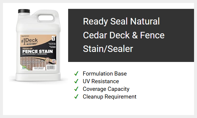 Ready Seal Natural Cedar Deck & Fence Stain/Sealer