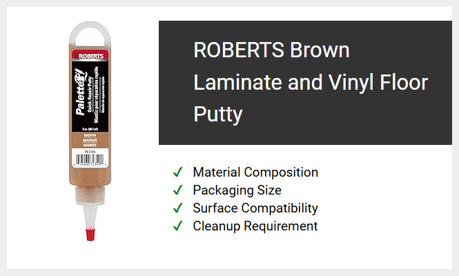 ROBERTS Brown Laminate and Vinyl Floor Putty