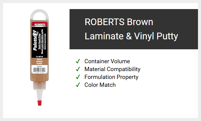 ROBERTS Brown Laminate & Vinyl Putty