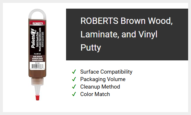 ROBERTS Brown Wood, Laminate, and Vinyl Putty