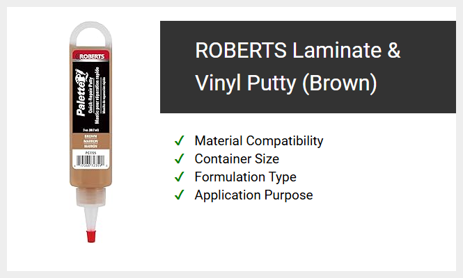 ROBERTS Laminate & Vinyl Putty (Brown)