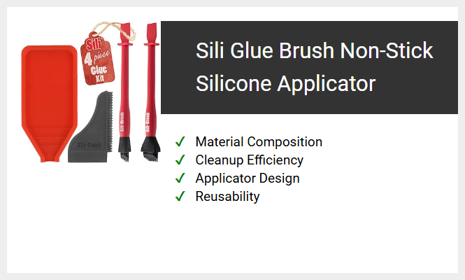 Sili Glue Brush Non-Stick Silicone Applicator