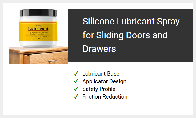 Silicone Lubricant Spray for Sliding Doors and Drawers