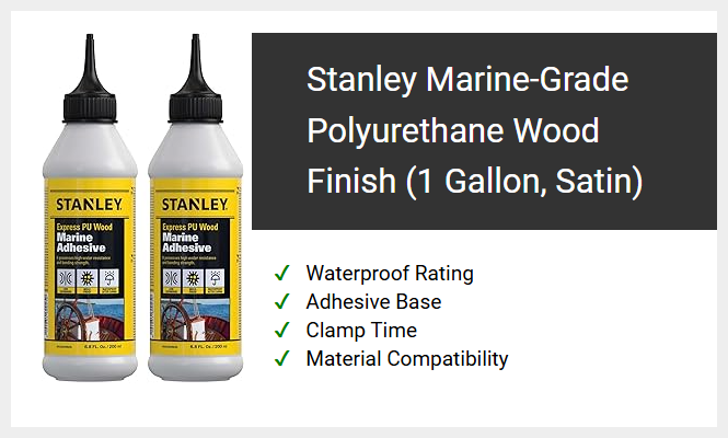 Stanley Marine-Grade Polyurethane Wood Finish (1 Gallon, Satin)