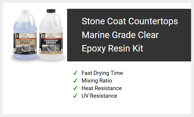 Stone Coat Countertops Marine Grade Clear Epoxy Resin Kit
