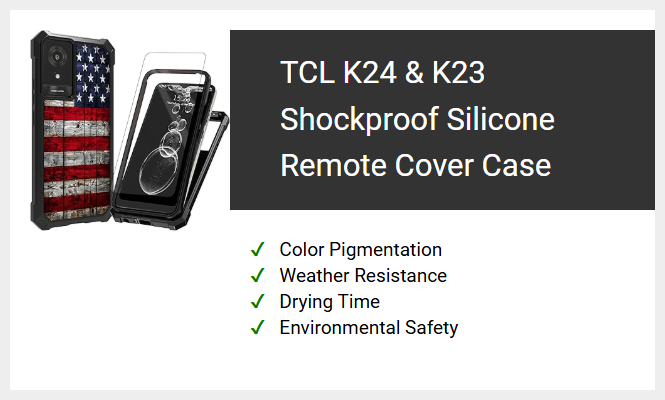 TCL K24 & K23 Shockproof Silicone Remote Cover Case