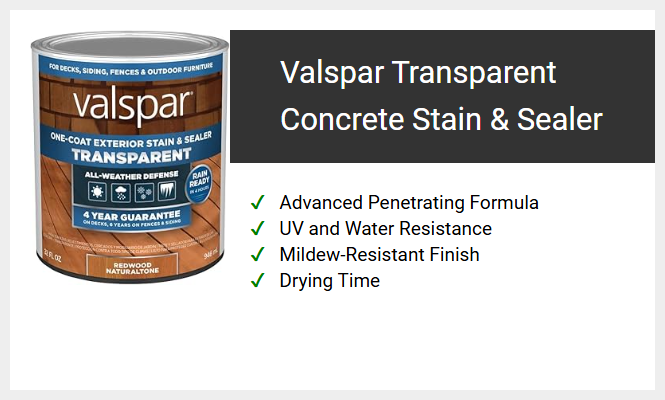 Valspar Transparent Concrete Stain & Sealer