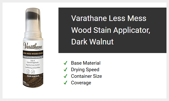 Varathane Less Mess Wood Stain Applicator, Dark Walnut