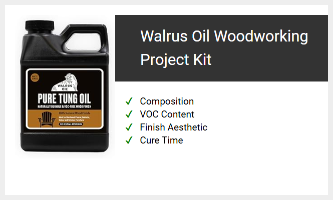 Walrus Oil Woodworking Project Kit