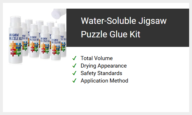 Water-Soluble Jigsaw Puzzle Glue Kit