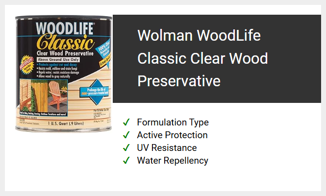 Wolman WoodLife Classic Clear Wood Preservative