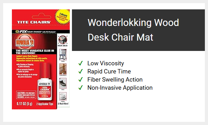 Wonderlokking Wood Desk Chair Mat