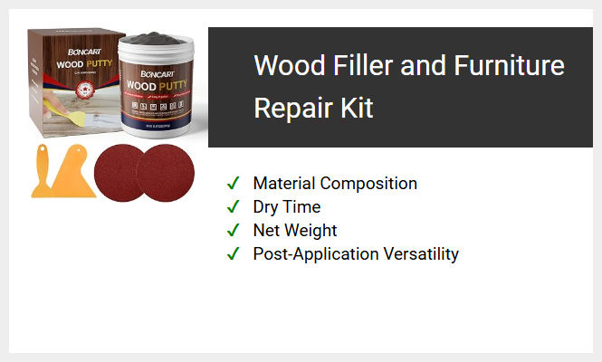 Wood Filler and Furniture Repair Kit