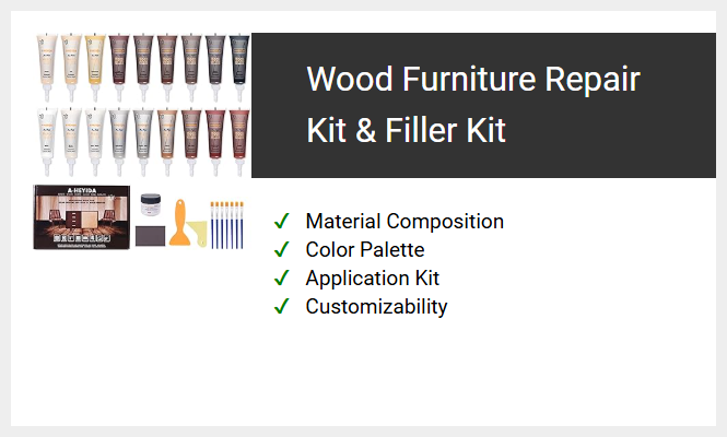 Wood Furniture Repair Kit & Filler Kit
