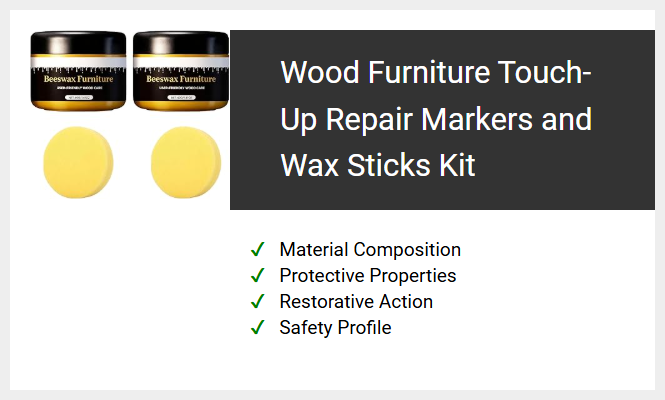 Wood Furniture Touch-Up Repair Markers and Wax Sticks Kit