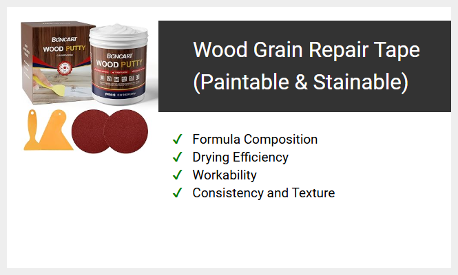 Wood Grain Repair Tape (Paintable & Stainable)