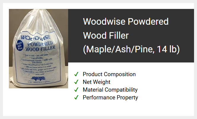 Woodwise Powdered Wood Filler (Maple/Ash/Pine, 14 lb)
