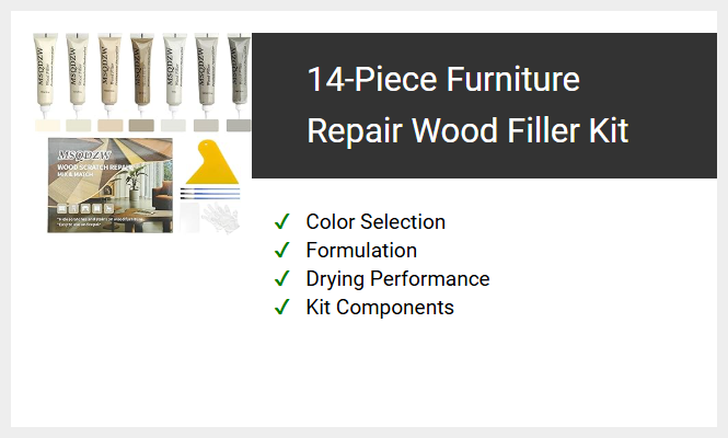 14-Piece Furniture Repair Wood Filler Kit