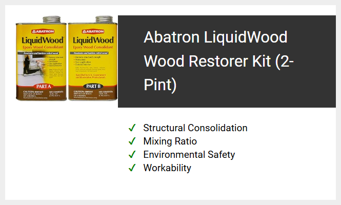 Abatron LiquidWood Wood Restorer Kit (2-Pint)
