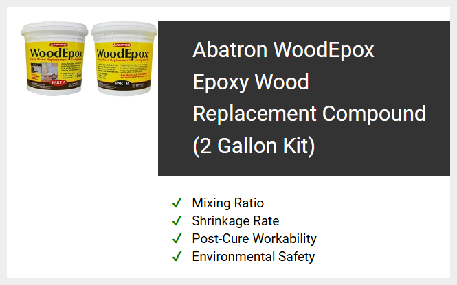 Abatron WoodEpox Epoxy Wood Replacement Compound (2 Gallon Kit)