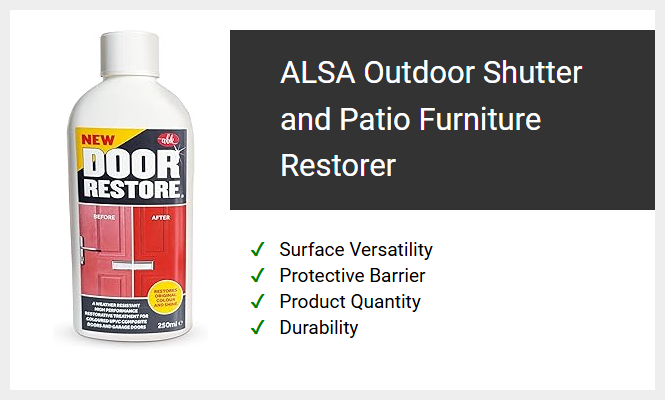 ALSA Outdoor Shutter and Patio Furniture Restorer