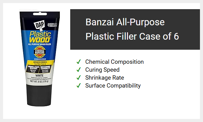 Banzai All-Purpose Plastic Filler Case of 6