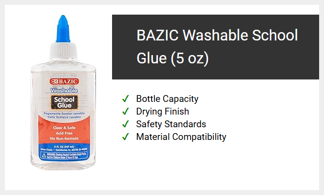 BAZIC Washable School Glue (5 oz)