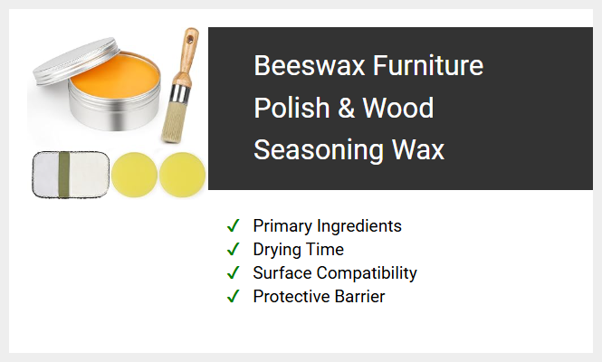 Beeswax Furniture Polish & Wood Seasoning Wax