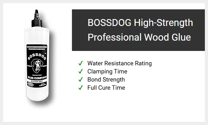 BOSSDOG High-Strength Professional Wood Glue