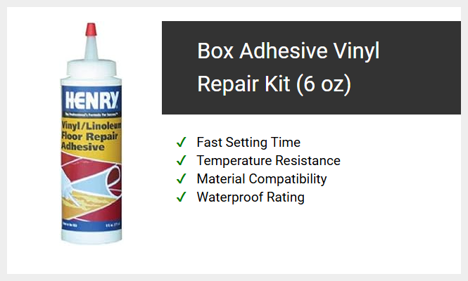 Box Adhesive Vinyl Repair Kit (6 oz)