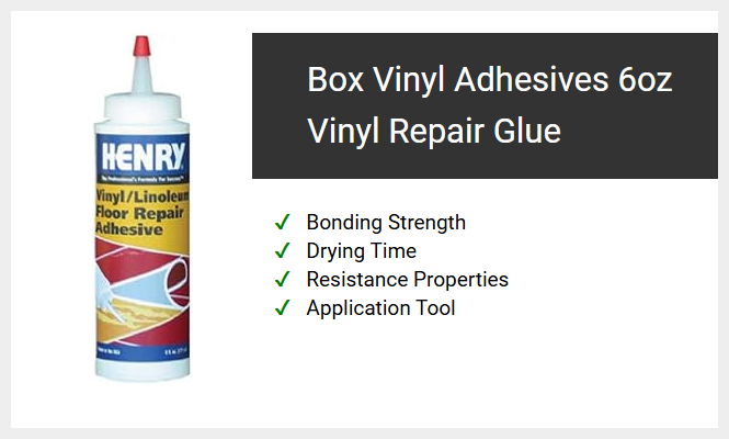 Box Vinyl Adhesives 6oz Vinyl Repair Glue