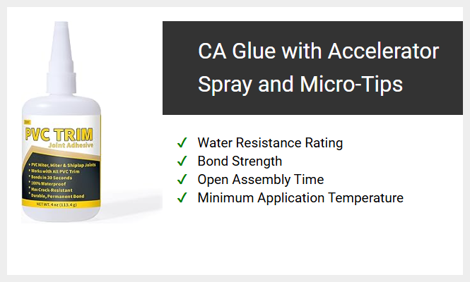 CA Glue with Accelerator Spray and Micro-Tips
