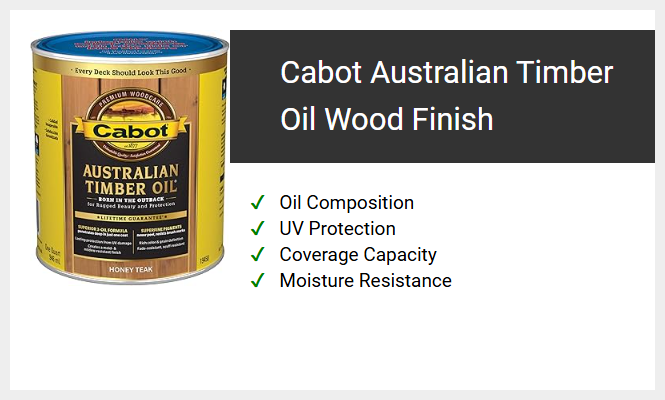 Cabot Australian Timber Oil Wood Finish