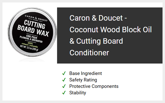 Caron & Doucet - Coconut Wood Block Oil & Cutting Board Conditioner
