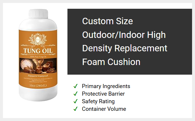 Custom Size Outdoor/Indoor High Density Replacement Foam Cushion