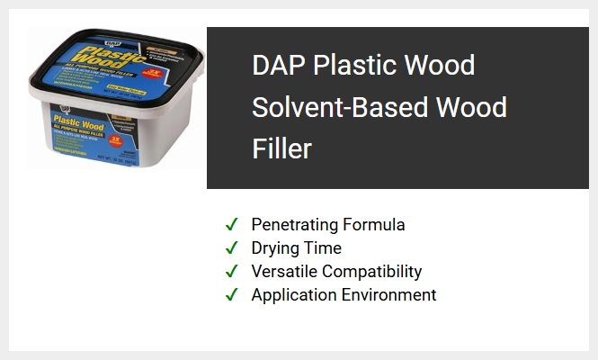 DAP Plastic Wood Solvent-Based Wood Filler
