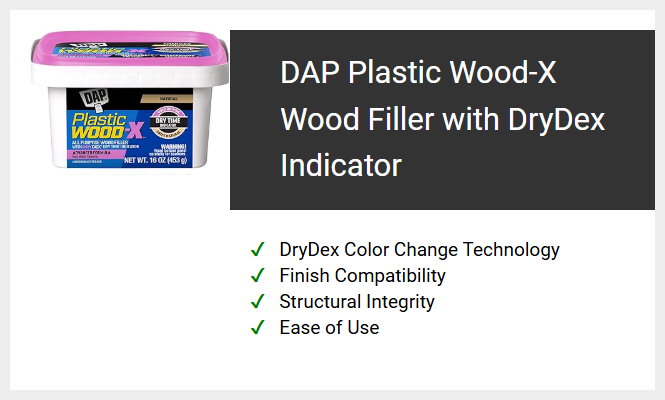 DAP Plastic Wood-X Wood Filler with DryDex Indicator