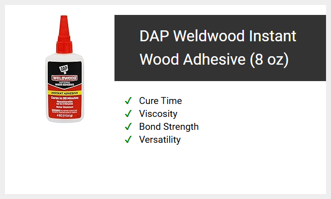 DAP Weldwood Instant Wood Adhesive (8 oz)