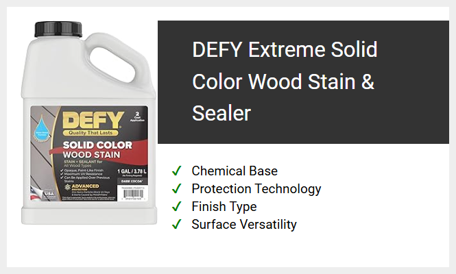 DEFY Extreme Solid Color Wood Stain & Sealer