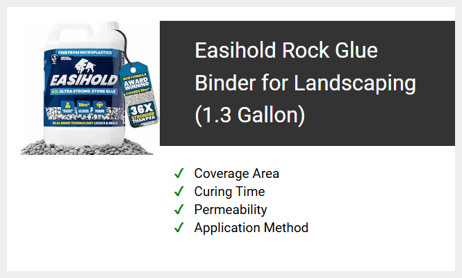 Easihold Rock Glue Binder for Landscaping (1.3 Gallon)