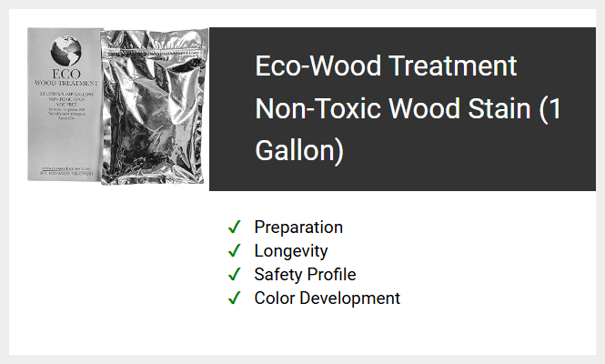 Eco-Wood Treatment Non-Toxic Wood Stain (1 Gallon)