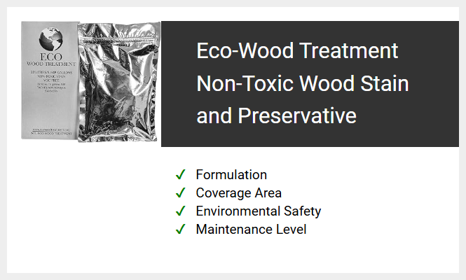 Eco-Wood Treatment Non-Toxic Wood Stain and Preservative