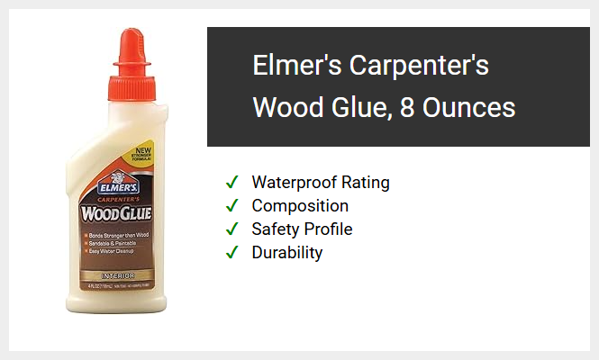 Elmer's Carpenter's Wood Glue, 8 Ounces
