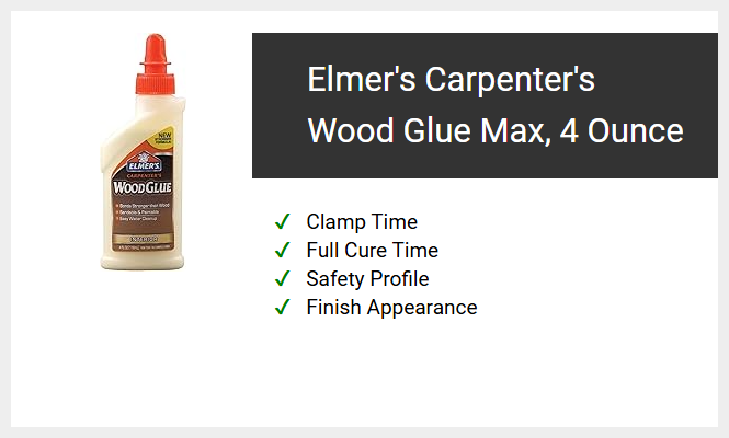 Elmer's Carpenter's Wood Glue Max, 4 Ounce
